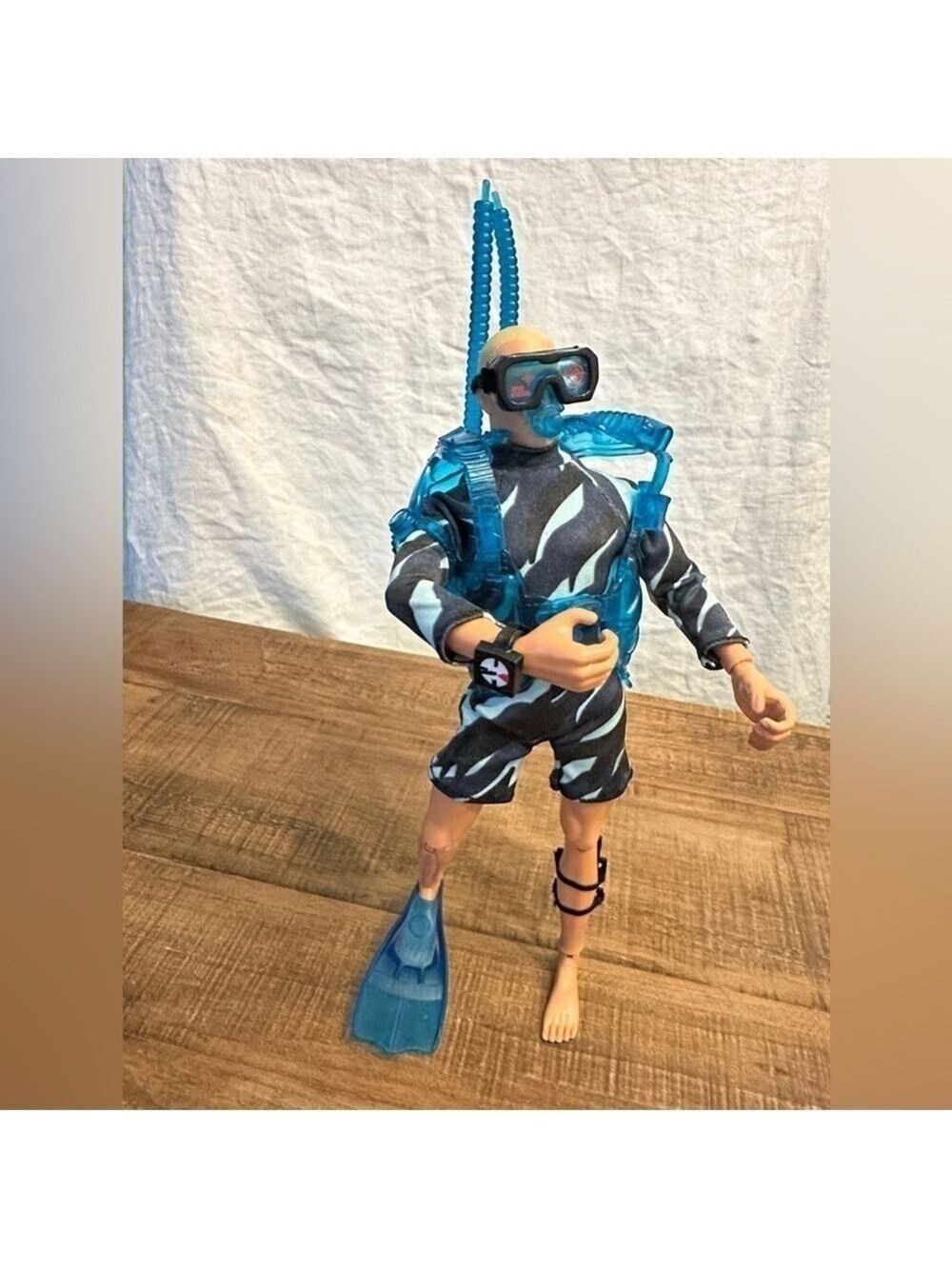Vintage Hasbro 1996 Pawtucket, RI GI Joe 11-1/2” Action Figure in Wet Suit